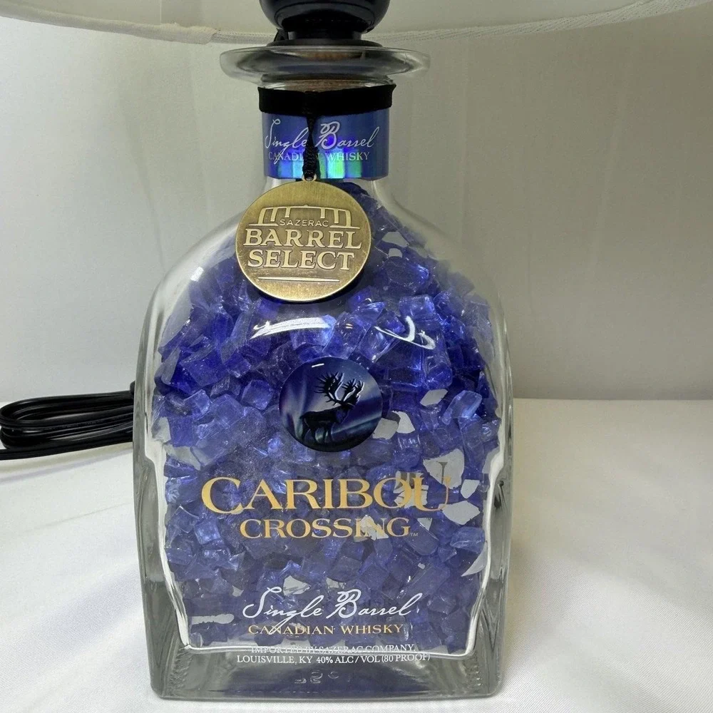 Caribou Crossing Bottle‎ Lamp Single Barrel Caribou Logo Father's Day Gift